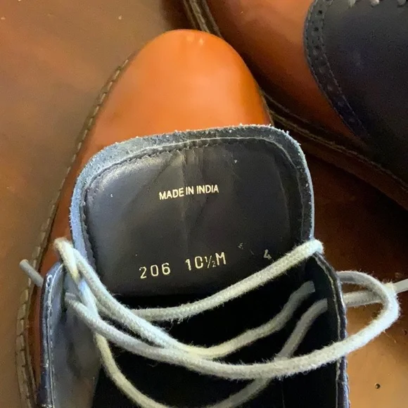 Cole Haan Brown and Blue Oxford Shoes Classic Design - Picture 8 of 10